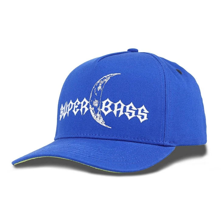 Dark Blue Unique Brand Flat Embroidery Pattern Baseball Cap