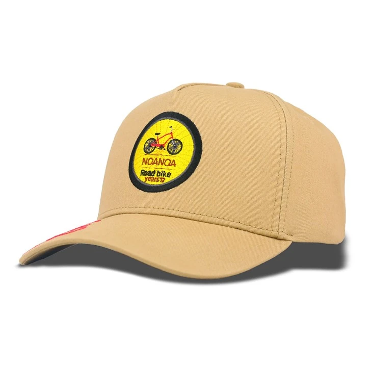 Light Brown Outdoor Riding Badge Baseball Cap