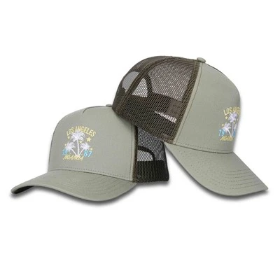 Kokosový strom šedá farebná schéma Trucker Cap