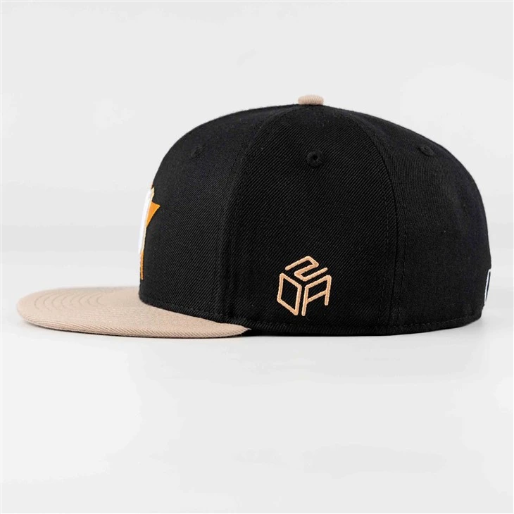 Sparkling Star Embroidered Fitted Cap