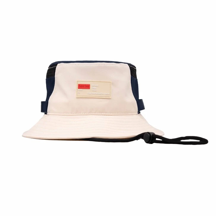 TCAP 100% Polyester Sun Protection Wide Brim Waterproof Fabric Custom Bucket Hat