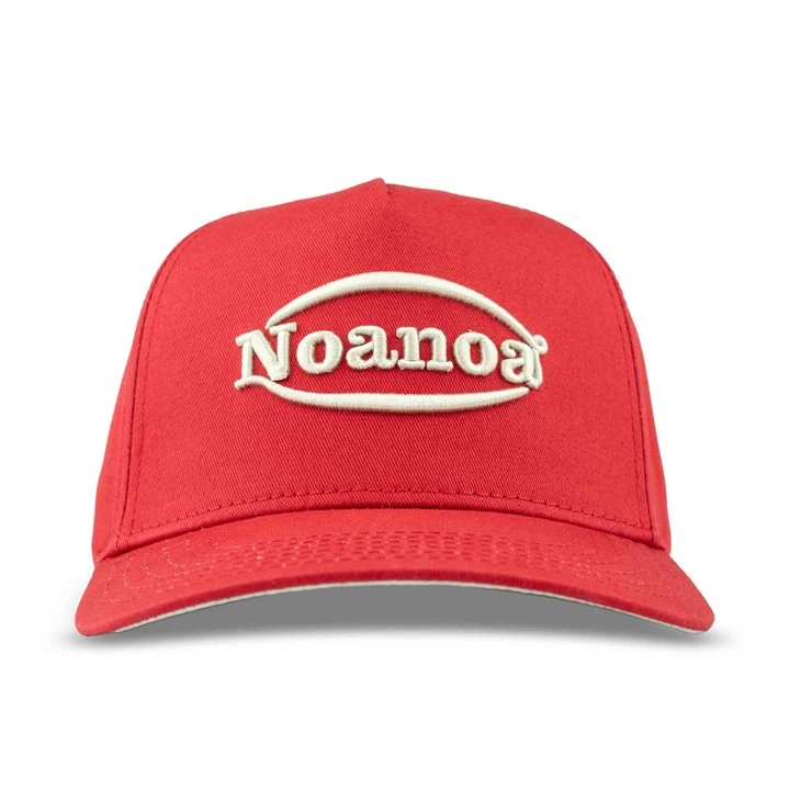 TCAP Custom Red Cotton Hats 3D Embroidery Sport Caps